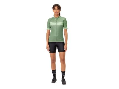 Damska koszulka rowerowa VAUDE Posta II w kolorze wierzbowo-zielonym