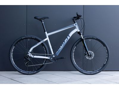 GHOST Square Cross microSHIFT 28 bicycle, gray