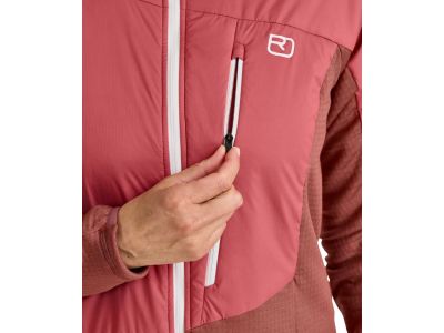 Geaca de dama ORTOVOX Westalpen Swisswool Hybrid, trandafir saleșarfă