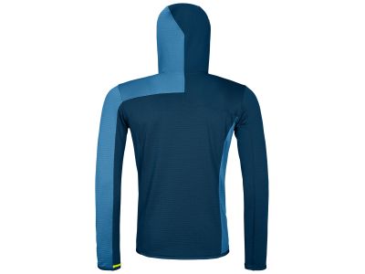 ORTOVOX Fleece Light Grid Hooded, Deep Ocean