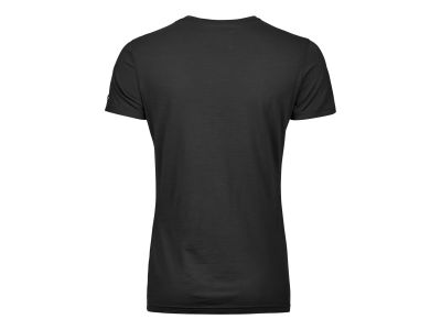 Damska koszulka T-shirt ORTOVOX 150 Cool Brand w kolorze czarnym kruczoczarnym