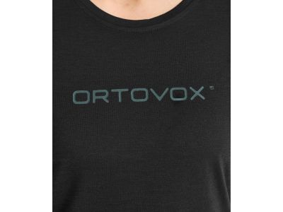 Damska koszulka T-shirt ORTOVOX 150 Cool Brand w kolorze czarnym kruczoczarnym