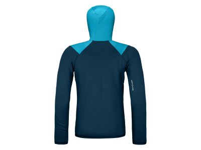 ORTOVOX Fleece Grid Sweatshirt, Mountain Blue