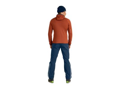 Hanorac ORTOVOX Fleece Grid, Mountain Blue