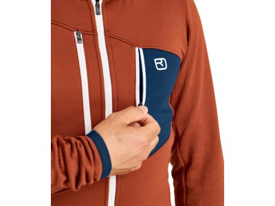 ORTOVOX Fleece Grid sweatshirt, Mountain Blue