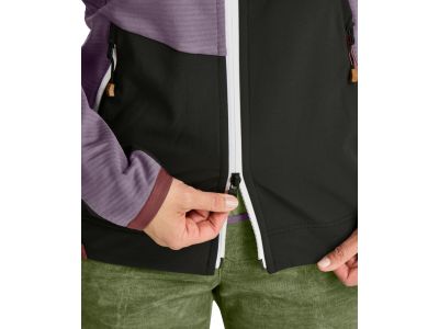 Damska bluza ORTOVOX Fleece Rib Hoody w kolorze ciemnej arktycznej szarości