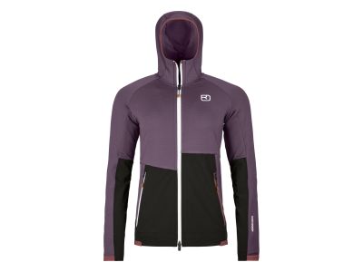 ORTOVOX Fleece Rib Hoody dámská mikina, wild berry