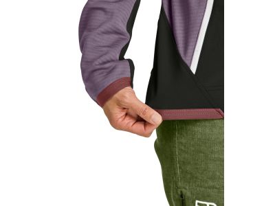 ORTOVOX Fleece Rib Hoody női pulóver, forest bogyó