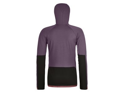 ORTOVOX Fleece Rib Hoody női pulóver, forest bogyó