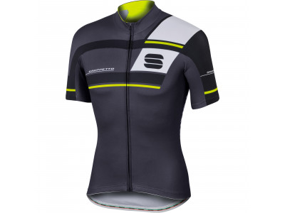 Koszulka rowerowa Sportful Gruppetto Pro Team w kolorze antracytowym/fluo