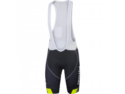 Sportful Gruppetto Pro bib shorts anthracite, black, fluo yellow