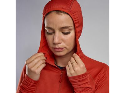 Montane FEM PROTIUM LITE HOODIE dámska mikina, červená