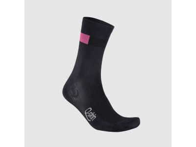 Sportful SNAP women&#39;s socks, black carmine rose