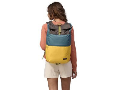 Patagonia Fieldsmith Roll Top Pack backpack, 30 l, patchwork: surfboard yellow w/abalone blue