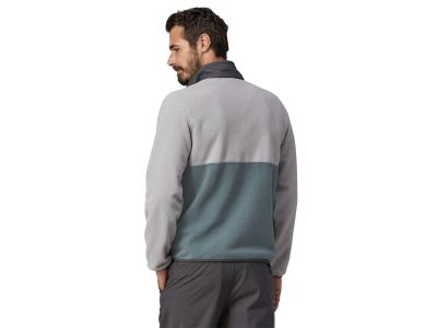 Patagonia Microdini 1/2 Zip P/O sweatshirt, nouveau green w/salt gray