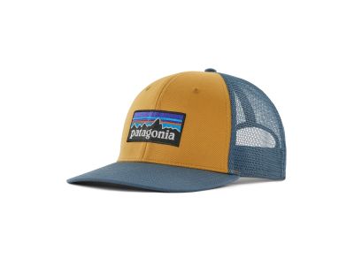 Patagonia P-6 Logo Trucker Hat cap, pufferfish gold