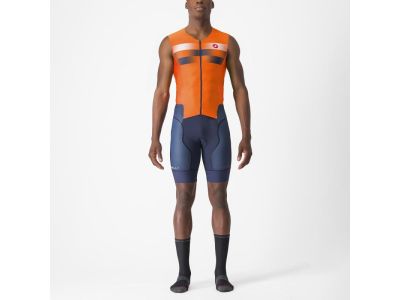 Castelli FREE SANREMO 2 suit, orange/blue