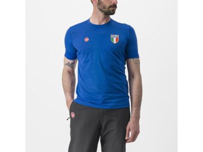 Castelli ITALIA MERINO TEE tričko, talianska modrá