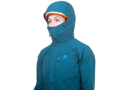 Jachetă de damă Echipament montan Squall cu cagulă, Topaz/Majolica Blue