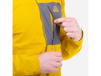 Jachetă cu cagulă Arrow Mountain Equipment, Anvil Grey/Rock roșu