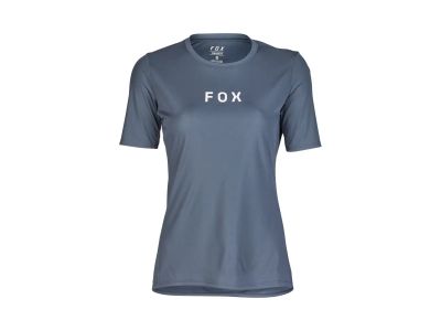 Damska koszulka rowerowa Fox Ranger Wordmark w kolorze graphitem