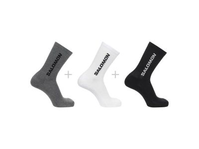 Salomon EVERYDAY zokni, 3 pár, fekete/fehér