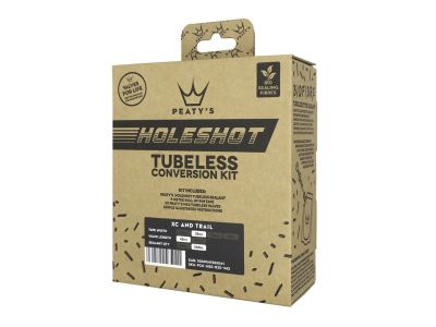 Peaty&#39;s Holeshot Tubeless conversion kit for XC and trail, tape 25 mm