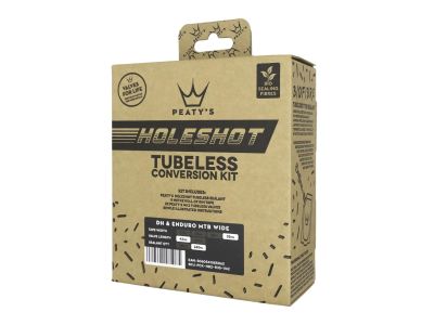 Kit de conversie Tubeless Holeshot de la Peaty pentru enduro și DH Wide, bandă de 35 mm