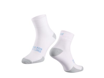 FORCE EDGE socks, white/grey
