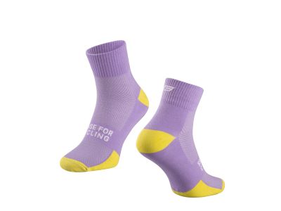 FORCE EDGE ponožky, fialová/fluo