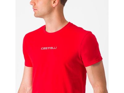 T-shirt Castelli CASTELLI CLASSICO TEE, czerwony