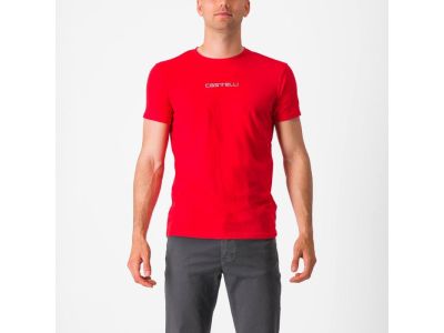 T-shirt Castelli CASTELLI CLASSICO TEE, czerwony
