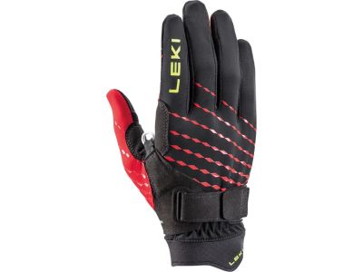 Leki Ultra Trail Breeze Shark rukavice, černá/červená neonyellow