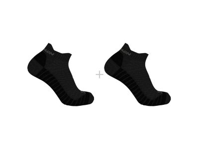 Salomon AERO ANKLE socks, 2-pack, black/pewter