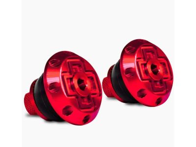 Muc-Off Disco Bar End Plugs for handlebars, red