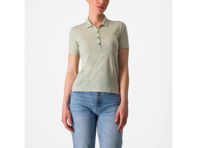 Castelli MERINO W POLO women&amp;#39;s T-shirt, desert green
