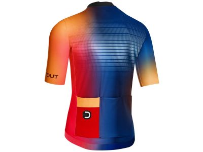 Koszulka rowerowa Dotout Fanatica 2.0 w kolorze niebiesko-czerwonym