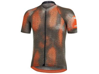 Koszulka rowerowa Dotout Speed ​​Light, kolor czarna/fluo pomarańczowy
