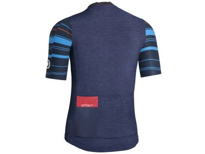 Dotout Stripe-Trikot, Melangeblau/Marineblau