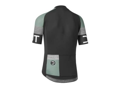 Koszulka rowerowa Dotout Pure, kolor czarna/ciemnozielony