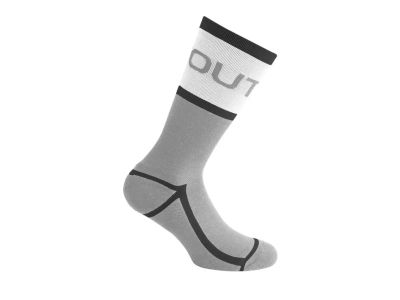 Dotout Prime Socken, hellgrau meliert/weiß
