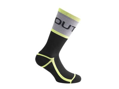 Dotout Prime socks, black/fluo yellow