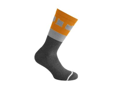 Dotout Club socks, orange/grey