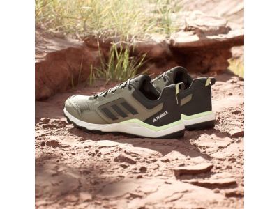 adidas TRACEROCKER 2.0 TRAIL RUNNING sneakers, Olive Strata/Core Black/Green Spark