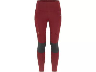 Fjällräven Abisko Trekking Pro women's leggings, pomegranate red/iron grey