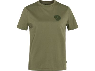 Damski T-shirt Fjällräven Fox Boxy Logo, zielony