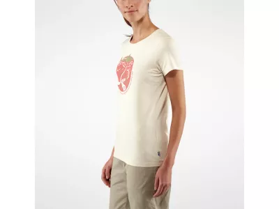 Fjällräven Arctic Fox Damen-T-Shirt, Kreideweiß