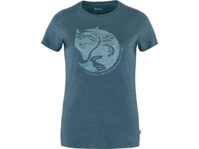 Damski T-shirt Fjällräven Arctic Fox, indigo blue niebieski