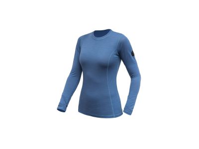 T-shirt damski Sensor MERINO AIR w kolorze niebieskim riviera