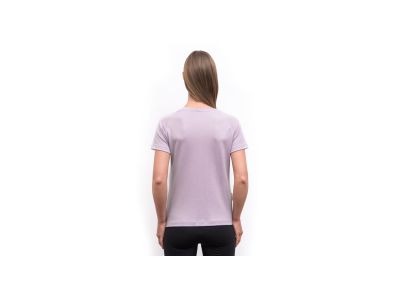 T-shirt damski Sensor MERINO BLEND ELEMENTS w kolorze mistycznego fioletu